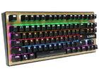 Human Ergonomic design compact gaming keyboard / green or red backlit gaming keyboard