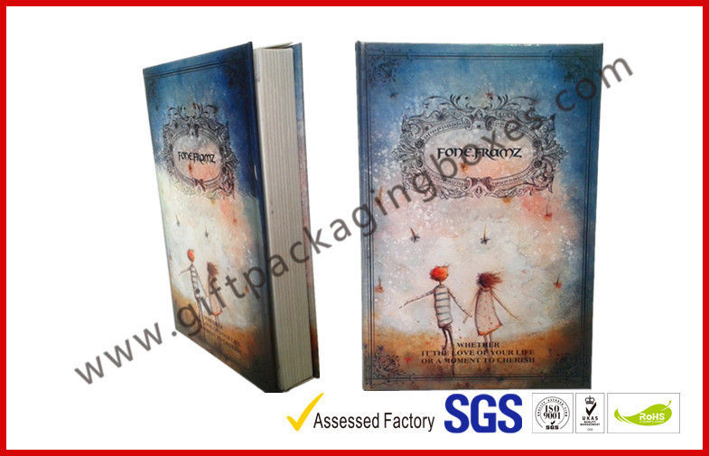 Personalized Paper Gift Packaging Box, Uv Coating / Foil Stamping Book Shape Rigid Gift Boxes