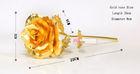 25 * 8cm Big 24k Gold Foil Rose flower Valentine& acute;s Day gifts