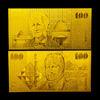 Old 100 AUD pure gold banknote Craft , custom gold money Collection