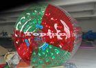 Inflatable Water Roller  With Colorful Dots / Color Cross On Bicephalous