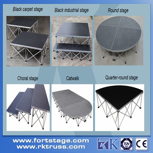 Portable stage aluminum risers adjustable stage cheap on sale 
