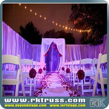 New style RK wedding pipe and drape 