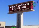 Commercial Center plaza 16mm  2R1G Bi color Led Display With coated steel frame