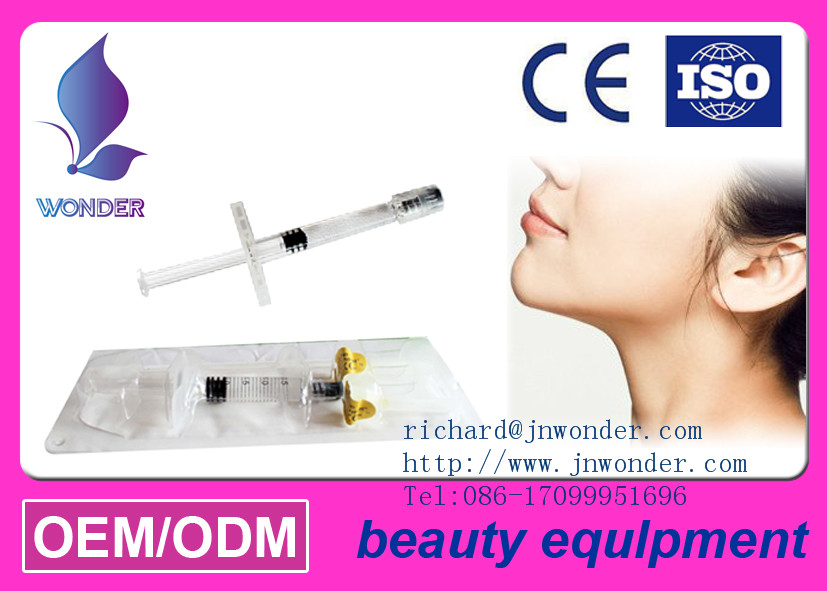 Cross linked HA dermal filler plastic face
