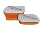 Custom  Silicone Lunch Box Retractable or Collapsible 900ml Heat Resistant