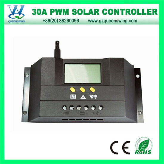 QueensWing 30A PWM Solar  Charge Controller With digital display(QWP-1430RSL)