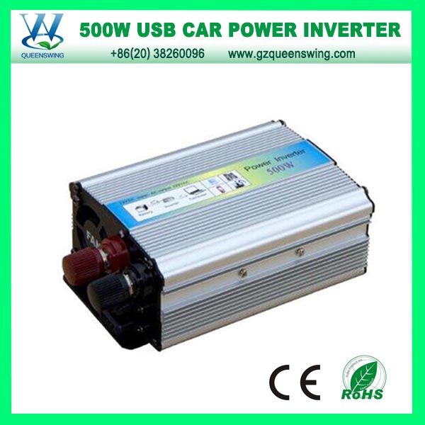 QueensWing 500Watt Portable Car Power Inverter With USB port(QW-500MUSB)