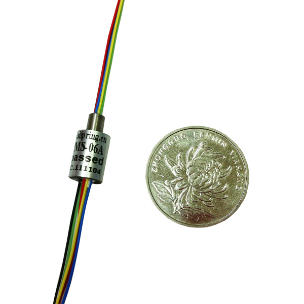 6 way jinpat micro slip ring for Robotics/Automatic equipment
