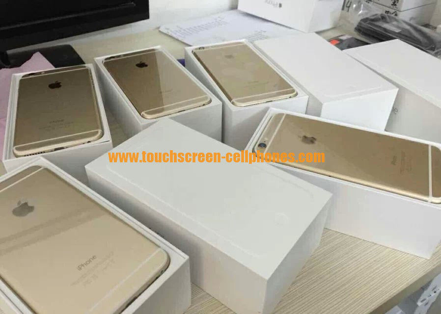 Silver 5.5 Inch Touch Screen Cell Phones , Smartphone Apple Iphone 6 Plus