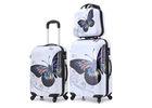 Super Lightweight luggage sets PC suitcase with 360 degree rotatory wheels