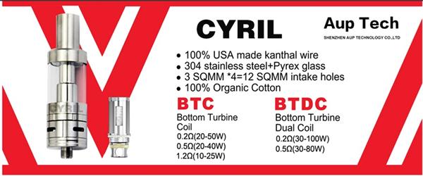 ECIG Cyril Sub ohm Tank with big vapor with high quality wholesale
