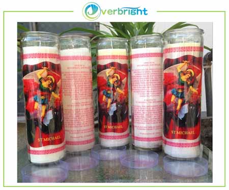 Paraffin Wax Church Candle/ Glass Religion Candle/ Jar Religious Candles