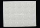 Eco - Friendly 18mm 3D Circle Clear Epoxy Bubble Stickers Gel Labels