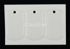 Custom 50mm x 30mm 3mm Hole Clear Epoxy Stickers For Dog Tag Necklaces