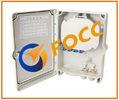 Waterproof Fiber Optic Terminal Box / Network Termination Box , 2 Port Plus 24 Port