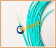 Multimode OM2 Simplex Fiber Optical Cable Splicing Aqua Jacket , 1.8mm