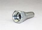Silver Hydraulic Hose Fitting , JIC Female 74 Degree Cone Seal 26711