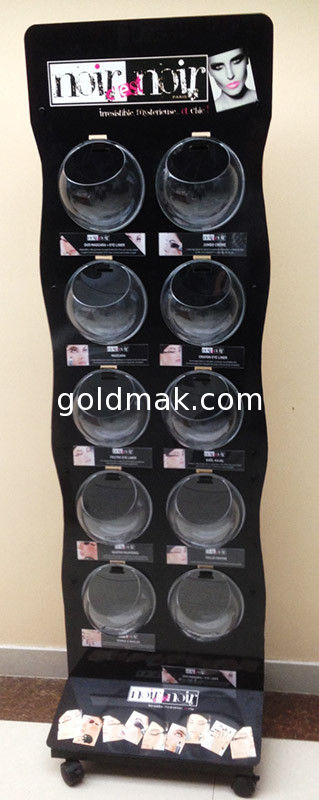 Perfume Floor Cosmetics Acrylic Display Stand 5 shelves OEM