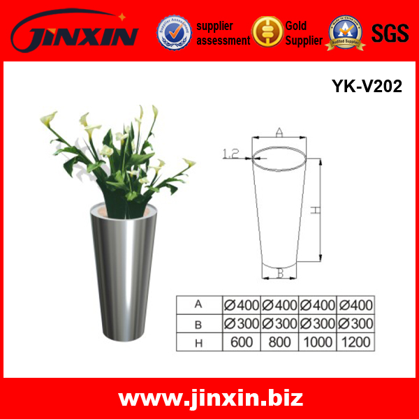 stainless steel flower vase decoration