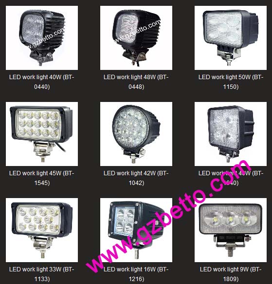Wholesale LED work lights, Offroad LED lights