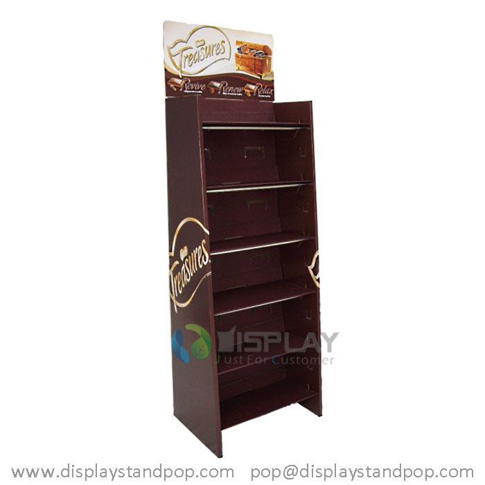 Candy & chocolate promotional cardboard floor display, advertising cardboard displays 