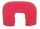 U shape 0.4mm Flocked inflatable travel neck pillows for airplanes
