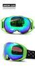 Brown Revo Green Lens Anti Fog Snow Goggles For Men , CE / FDA Certificate