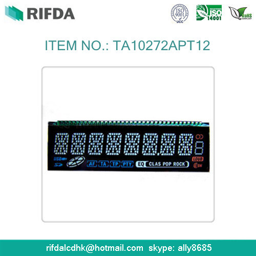 TN negative car display lcd glass with pin 3.3V