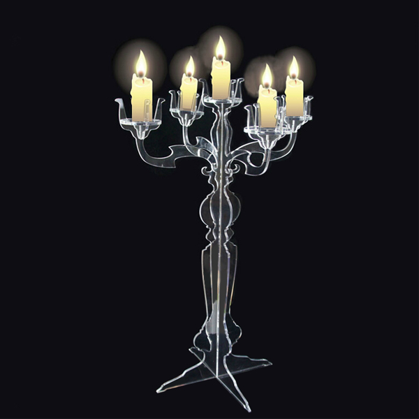 acrylic candelabras