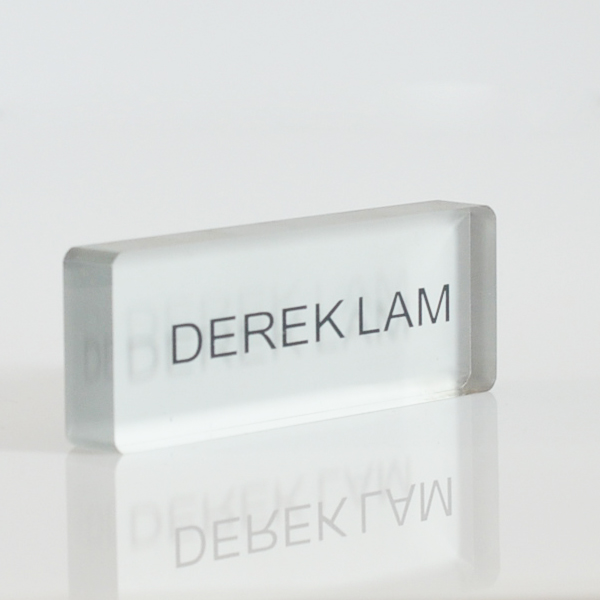 acrylic logo block