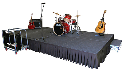 4ft by 4ft school portable stage for performance and event only for USD49.9/pcs
