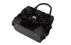 Formal OL Four Metal Nails Plush High Fashion Handbags with Angle Wrapped