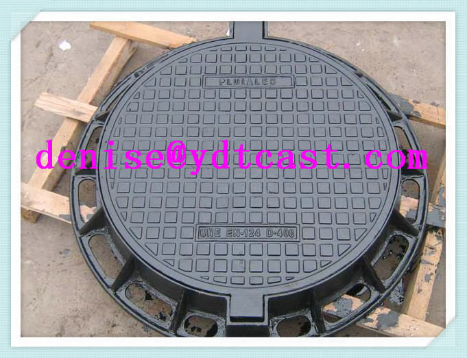 Ductile iron Manhole cover drain cover round EN124 D400