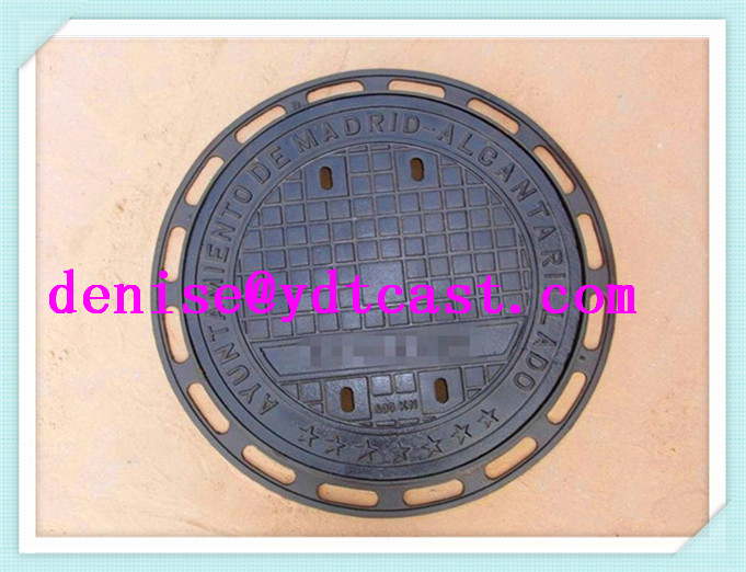 round Ductile Iron Manhole Cover ,sewer cover,EN124 D400