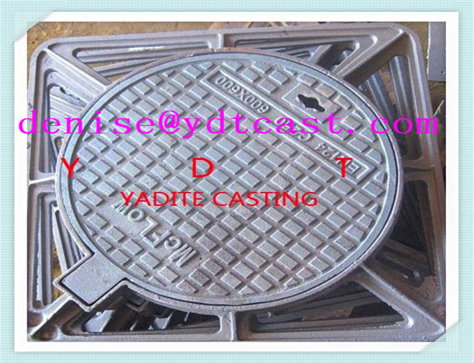 600*600 solid manhole cover cast iron manhole cover algeria
