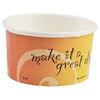 Water Base Ink Single Wall PE Coated 8oz Custom Printed Paper Cups With PP lid