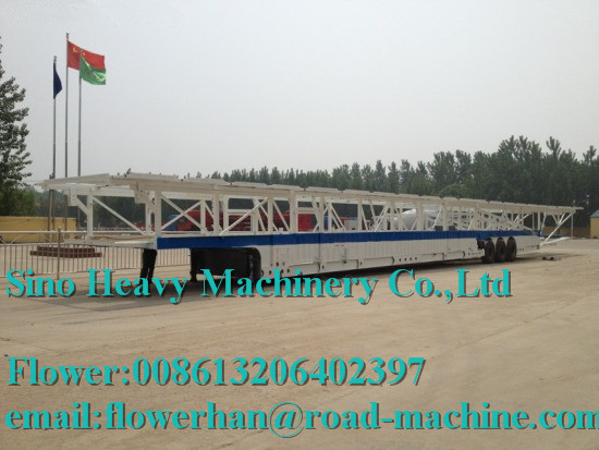 15m vehicle transport semi trailer，car carrier truck trailer