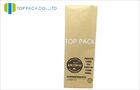 1kg Side Gusset Coffee Packaging Bags Aluminum Foil Brown Kraft Paper