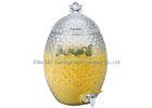 10.3L Pineapple Glass Beverage Dispenser ,  glass jar beverage dispenser FDA / SGS / BV
