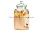 Machinemade large glass beverage dispenser with spigot /  storage Jar