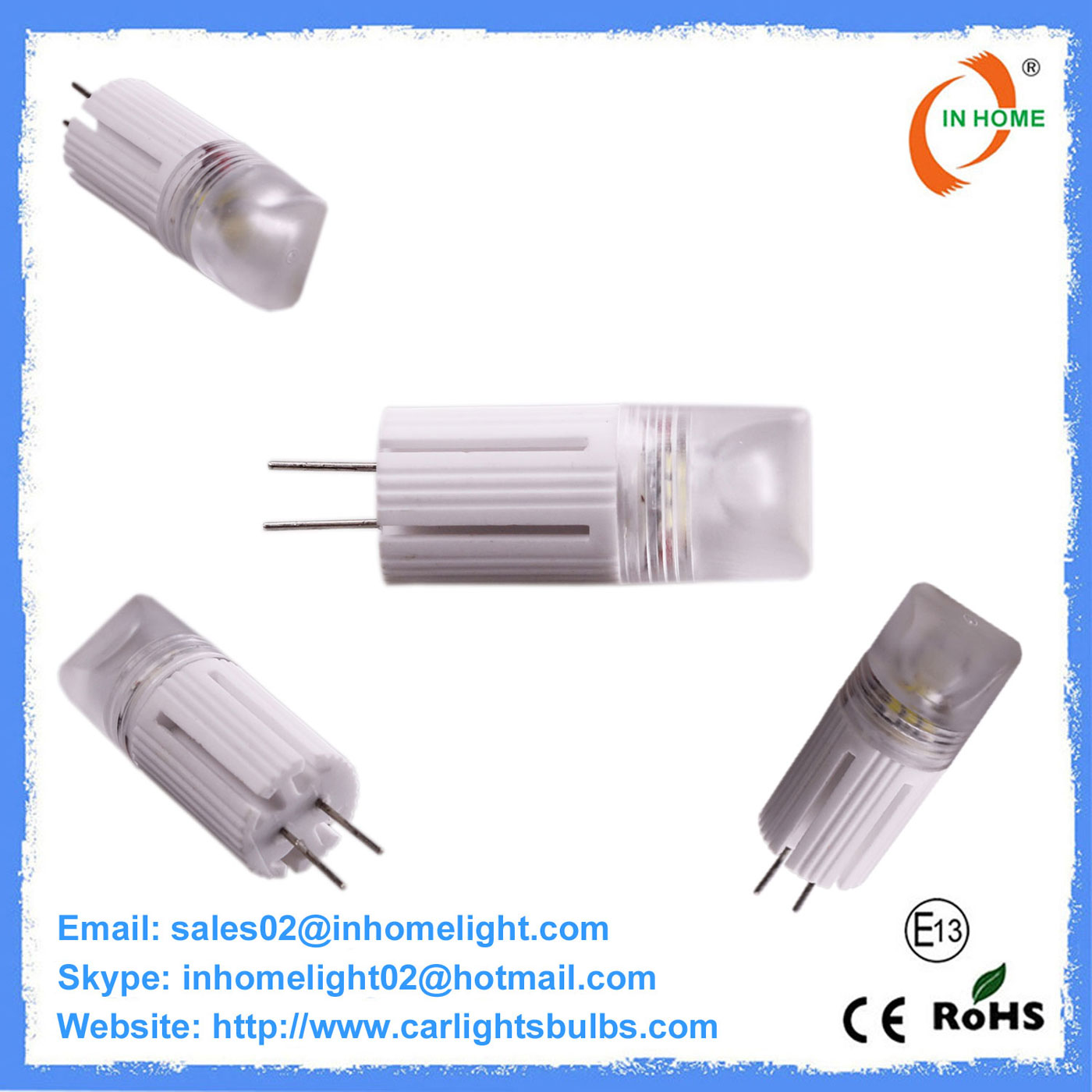 Ultra-thin SMD 3014 G4 LED Ceiling Lamp 2W 160LM Long Life Span
