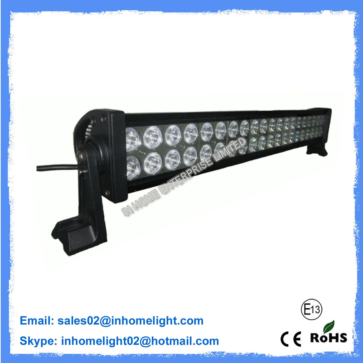 Flush Mount IP67 Waterproof LED Work Lamps 10-30V 120W Spot Led Light Bar
