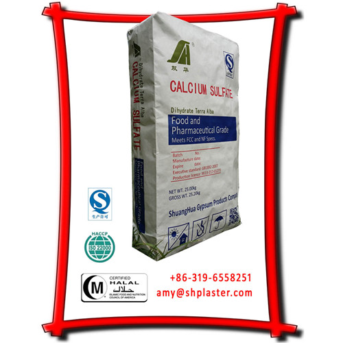 calcium sulfate in food dihydrate E516