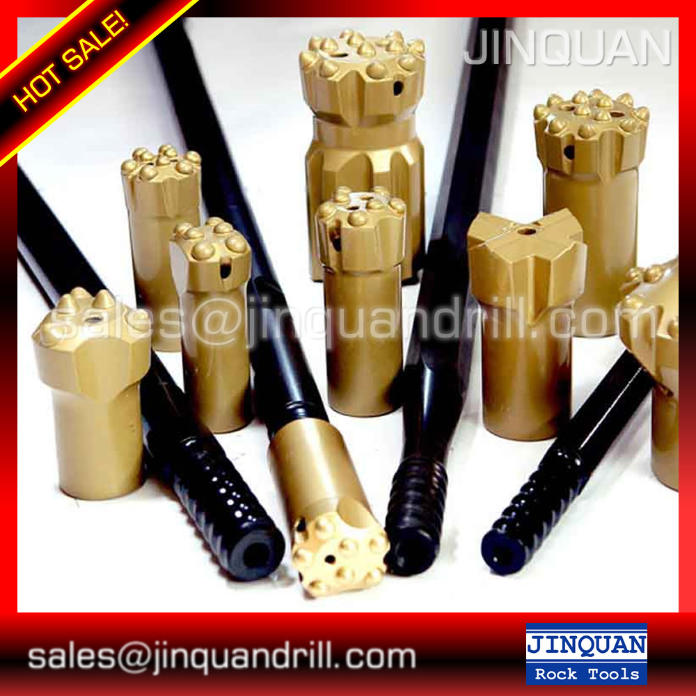 Button bits with 12 buttons 2 1/2 inches (big bits) T38 thread type