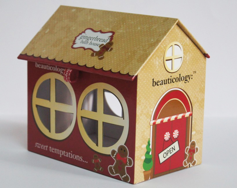 Pretty House Shape Gift Box with Window Display