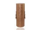 Portable PU Leather Makeup Brush Cylinder / Cosmetic Brush Holder