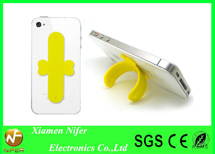 Custom Silicone Gadgets Silicone Snap Smart Phone Stand Flexible and Anti-slip