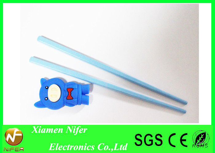Food Grade Silicone Utensils Children Rubber Chopsticks for Promotion Products