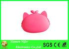 Non-toxic Locked Child Silicone Coin Purse / Girls Change Purse with Logo Printing